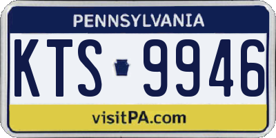 PA license plate KTS9946
