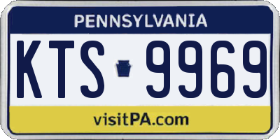 PA license plate KTS9969