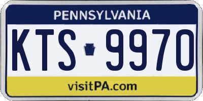 PA license plate KTS9970