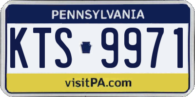 PA license plate KTS9971