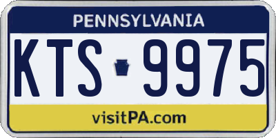 PA license plate KTS9975