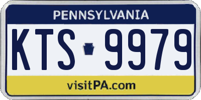 PA license plate KTS9979