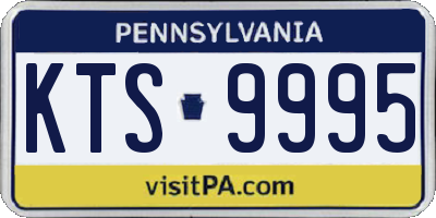 PA license plate KTS9995