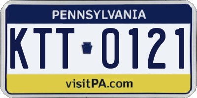 PA license plate KTT0121