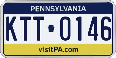 PA license plate KTT0146