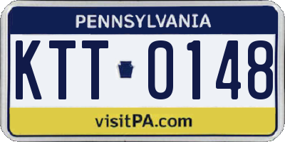 PA license plate KTT0148