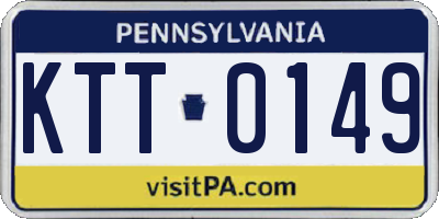 PA license plate KTT0149
