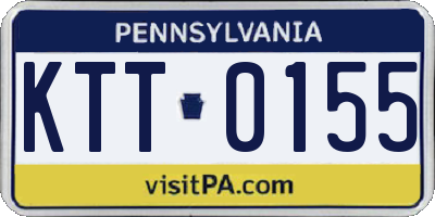 PA license plate KTT0155