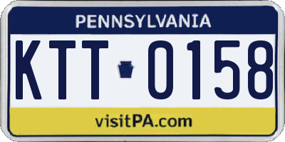 PA license plate KTT0158
