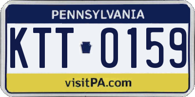 PA license plate KTT0159