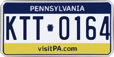 PA license plate KTT0164