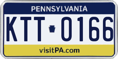 PA license plate KTT0166