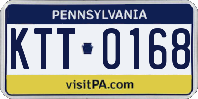 PA license plate KTT0168