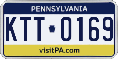 PA license plate KTT0169