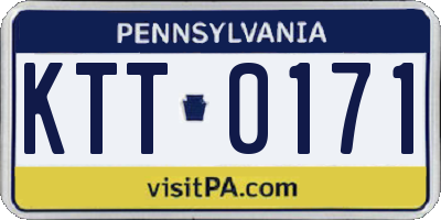 PA license plate KTT0171
