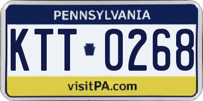 PA license plate KTT0268