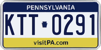 PA license plate KTT0291