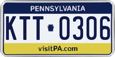 PA license plate KTT0306