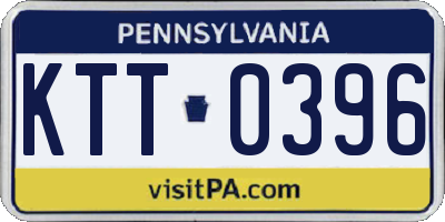 PA license plate KTT0396