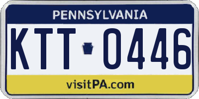 PA license plate KTT0446