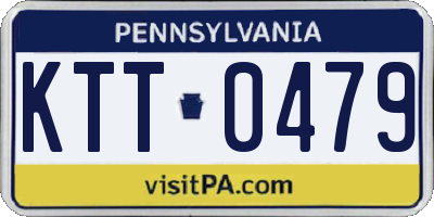 PA license plate KTT0479