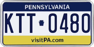 PA license plate KTT0480