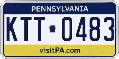 PA license plate KTT0483