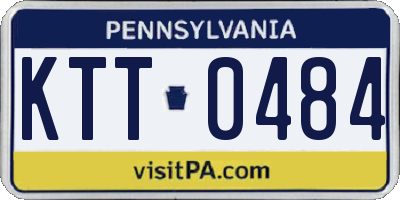 PA license plate KTT0484