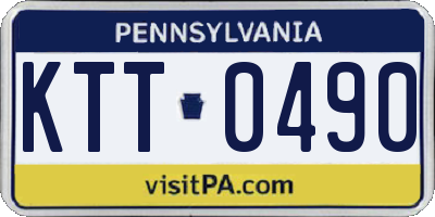 PA license plate KTT0490