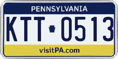 PA license plate KTT0513