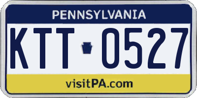 PA license plate KTT0527
