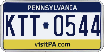 PA license plate KTT0544