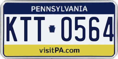 PA license plate KTT0564