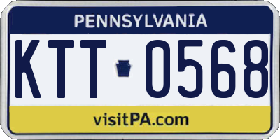 PA license plate KTT0568