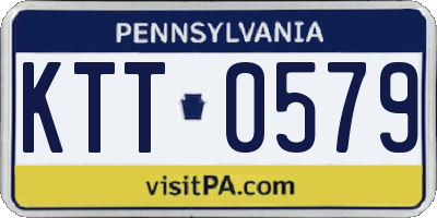 PA license plate KTT0579