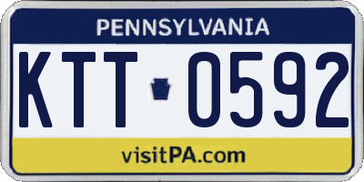 PA license plate KTT0592