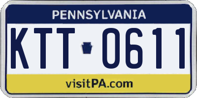 PA license plate KTT0611