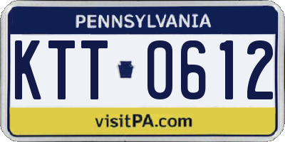 PA license plate KTT0612