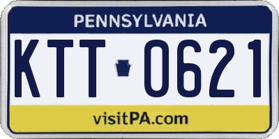 PA license plate KTT0621