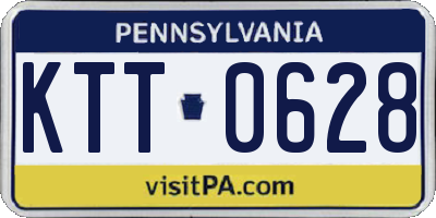PA license plate KTT0628