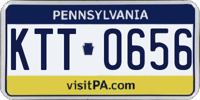 PA license plate KTT0656