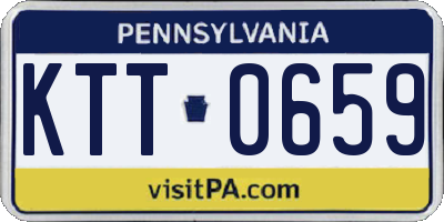 PA license plate KTT0659