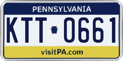 PA license plate KTT0661