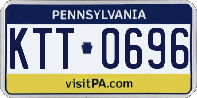 PA license plate KTT0696
