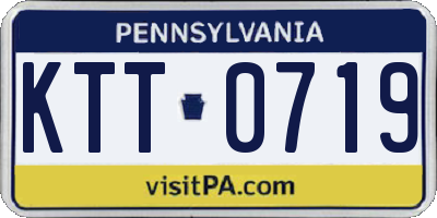 PA license plate KTT0719