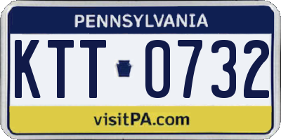 PA license plate KTT0732