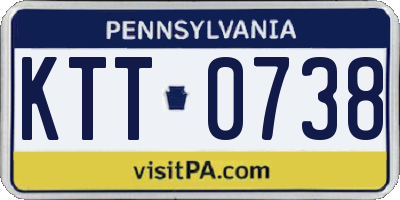 PA license plate KTT0738