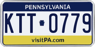 PA license plate KTT0779