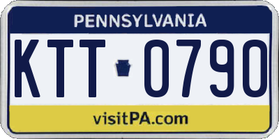 PA license plate KTT0790