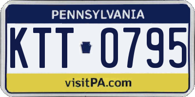 PA license plate KTT0795